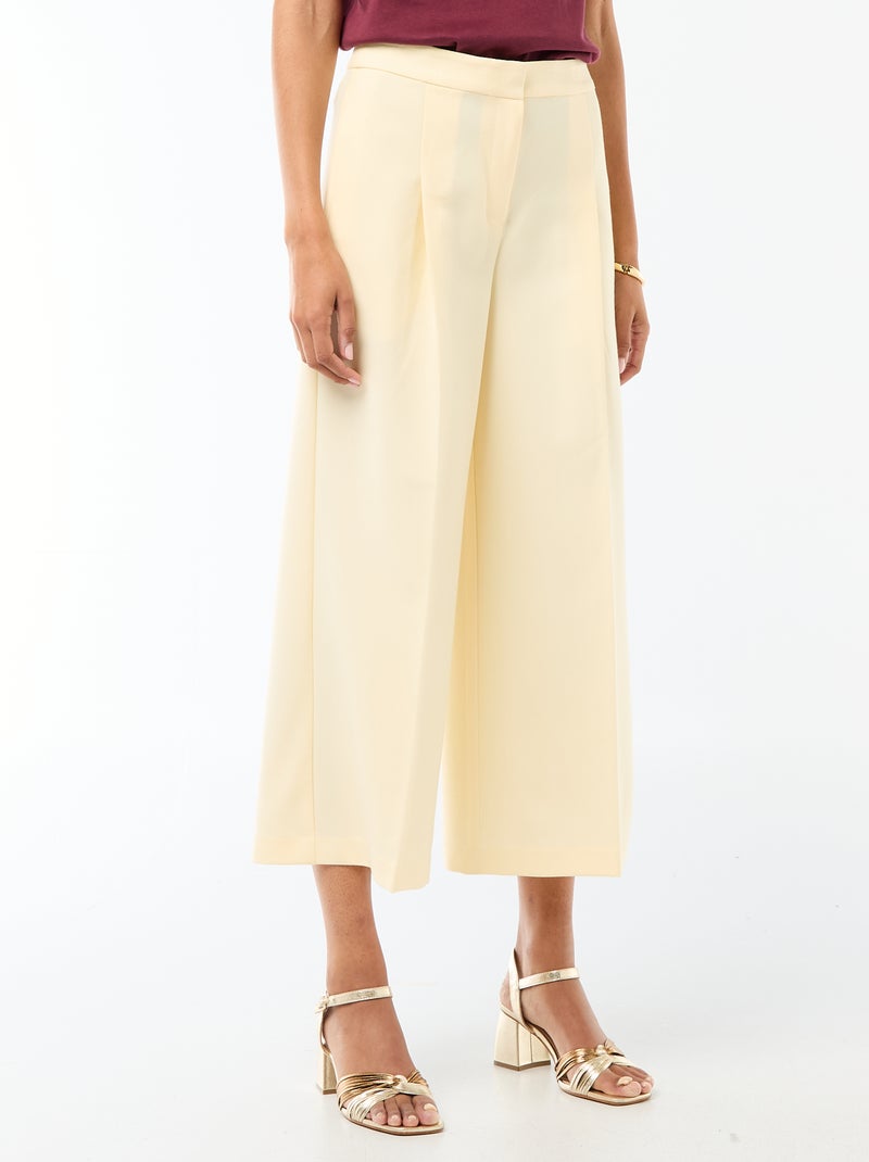 Calças largas de cerimónia Bege - Kiabi