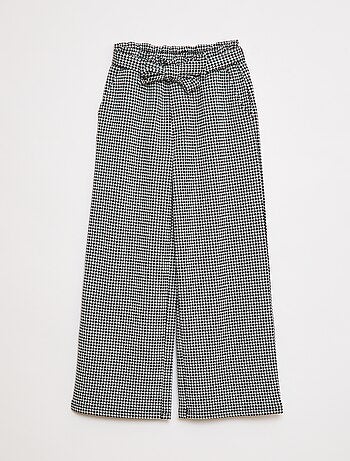 Calças largas de malha Milano com cinto para atar