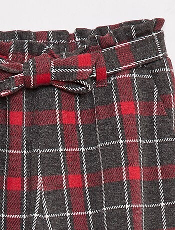 Calças largas de malha Milano com cinto para atar