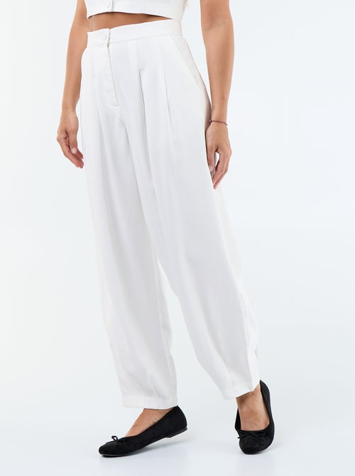 Calças largas de sarja leves - Kiabi