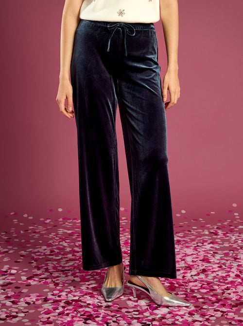 Calças largas de veludo - Kiabi