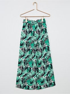 Menina 3-12 anos - Calças largas e fluidas - Kiabi