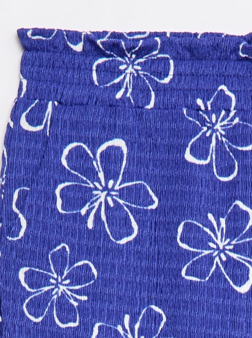 Calças largas em malha crepe - Kiabi