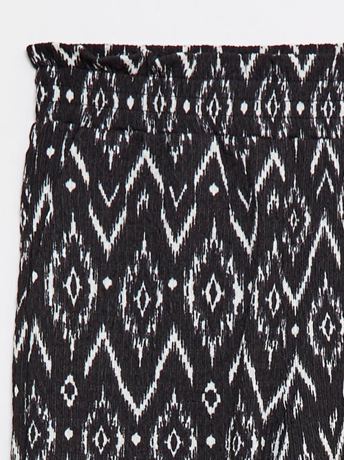 Calças largas em malha crepe - Kiabi