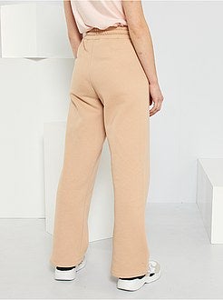 Calças largas em moletão - Kiabi