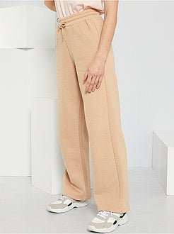 Calças largas em moletão - Kiabi