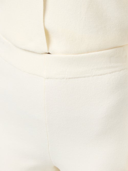 Calças largas em tricô otomano - Kiabi