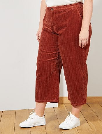 Calças largas em veludo - Kiabi