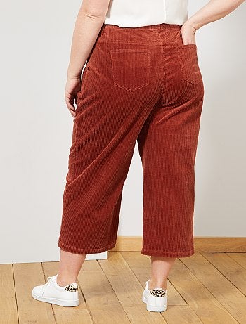 Calças largas em veludo - Kiabi