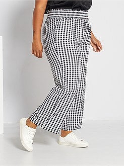 Calças largas estampadas - Kiabi