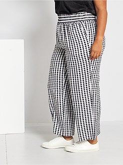 Calças largas estampadas - Kiabi