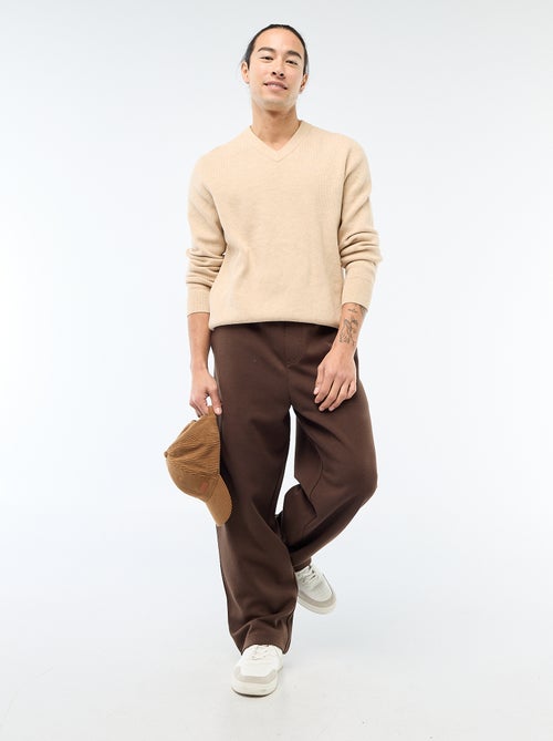 Calças largas estilo jogging - Kiabi