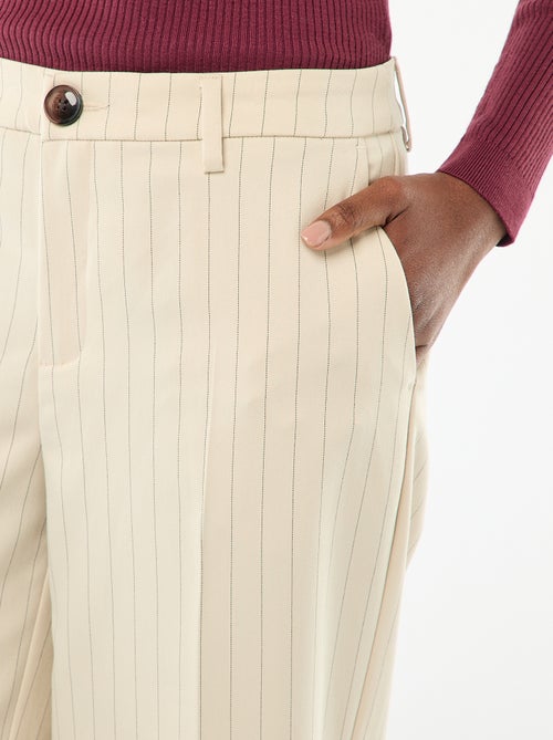 Calças largas fluidas lisas - Kiabi