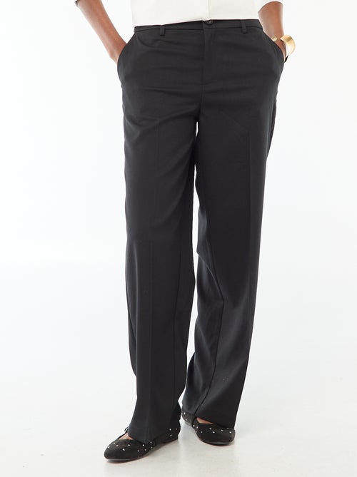 Calças largas fluidas lisas - Kiabi