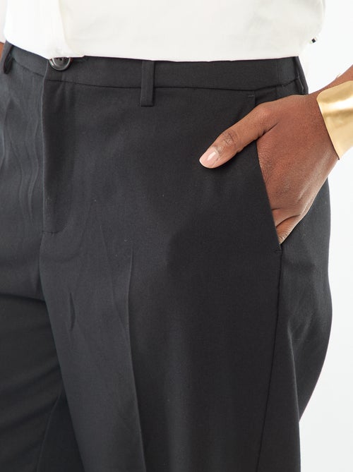 Calças largas fluidas lisas - Kiabi