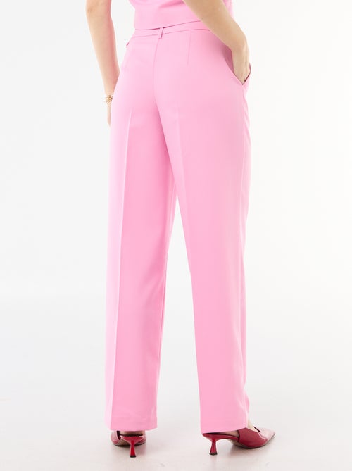 Calças largas fluidas lisas - Kiabi