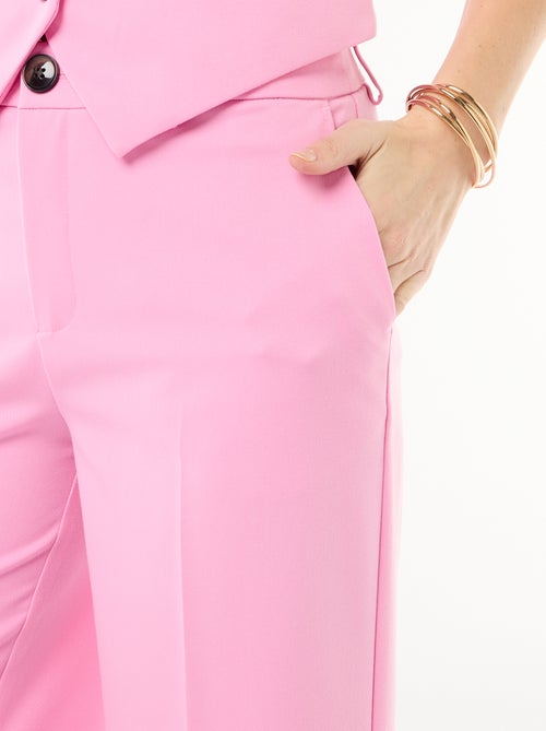 Calças largas fluidas lisas - Kiabi