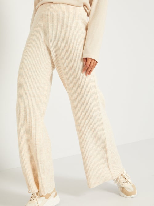 Calças largas homewear - Kiabi