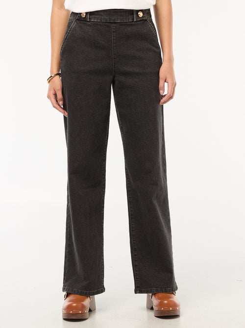 Calças largas 'JDY' com botões decorativos na cintura - Kiabi