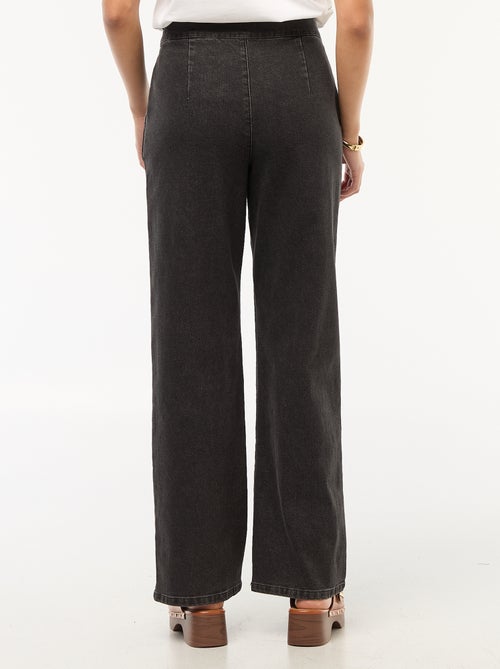 Calças largas 'JDY' com botões decorativos na cintura - Kiabi