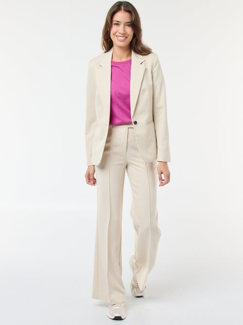 Calças largas lisas - Kiabi