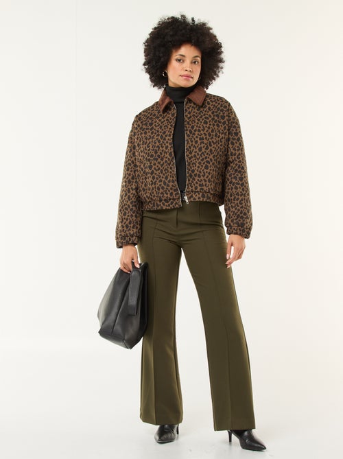 Calças largas lisas - Kiabi