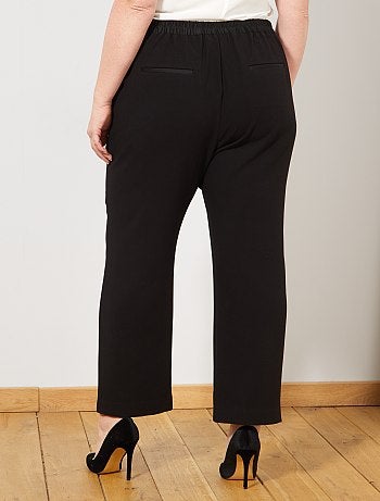 Mulher tamanhos grandes - Calças largas lisas - Kiabi