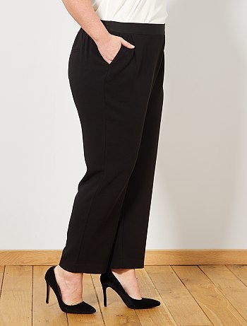 Mulher tamanhos grandes - Calças largas lisas - Kiabi