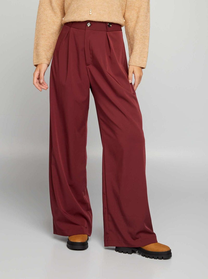 Calças largas VERMELHO - Kiabi