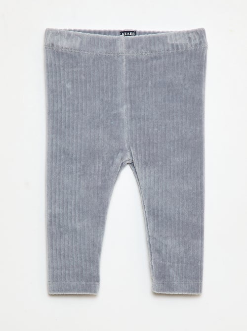 Calças legging em veludo - Kiabi