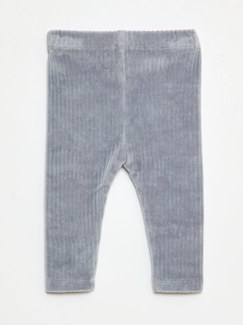 Calças legging em veludo - Kiabi