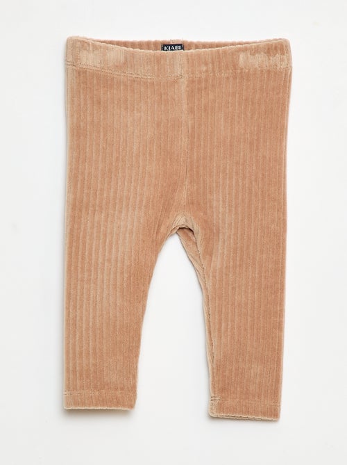 Calças legging em veludo - Kiabi