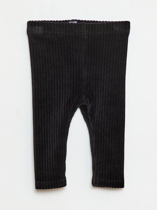 Calças legging em veludo - Kiabi