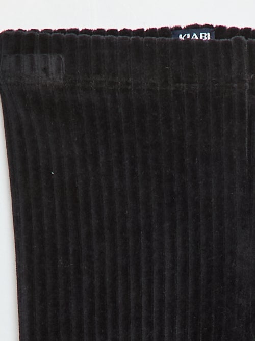 Calças legging em veludo - Kiabi