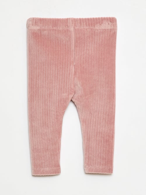 Calças legging em veludo - Kiabi