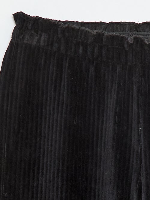 Calças legging wide leg em veludo cotelê - Kiabi