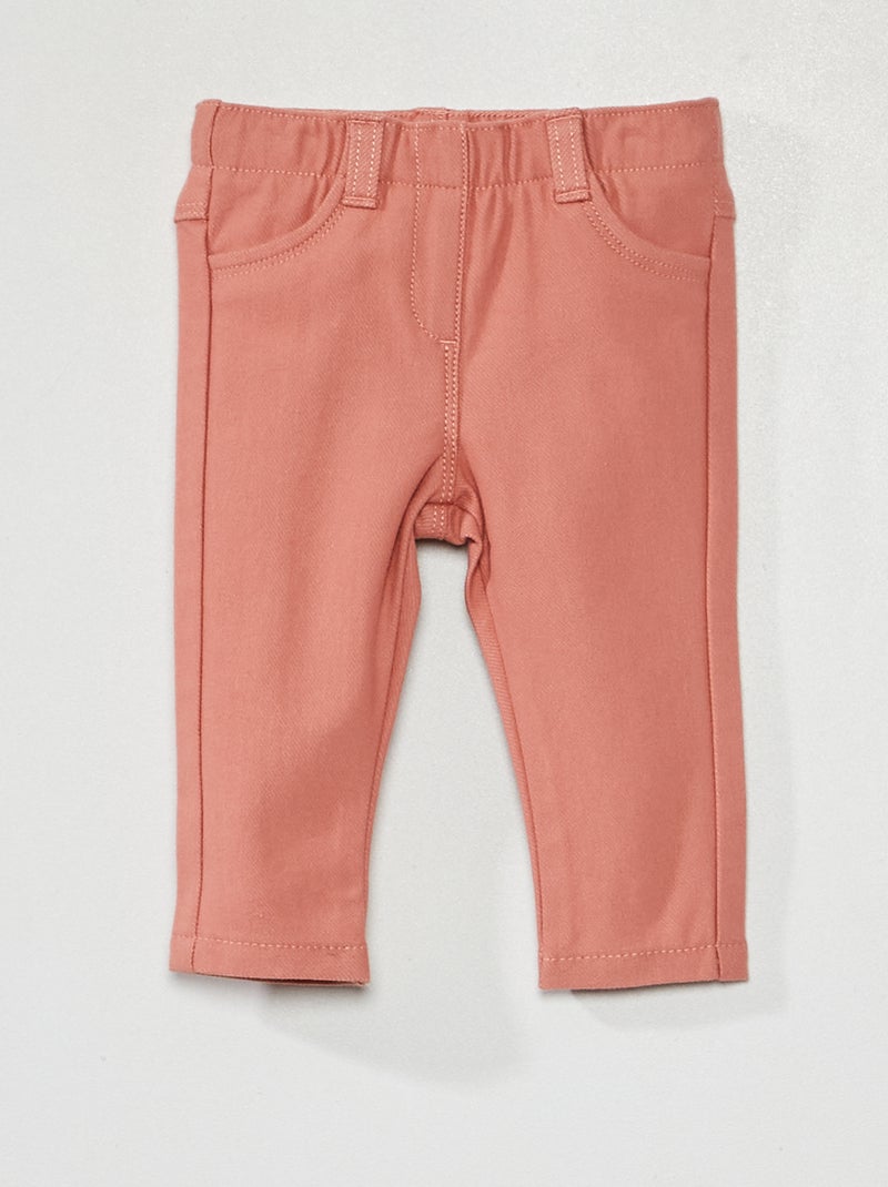 Calças leggings lisas ROSA - Kiabi