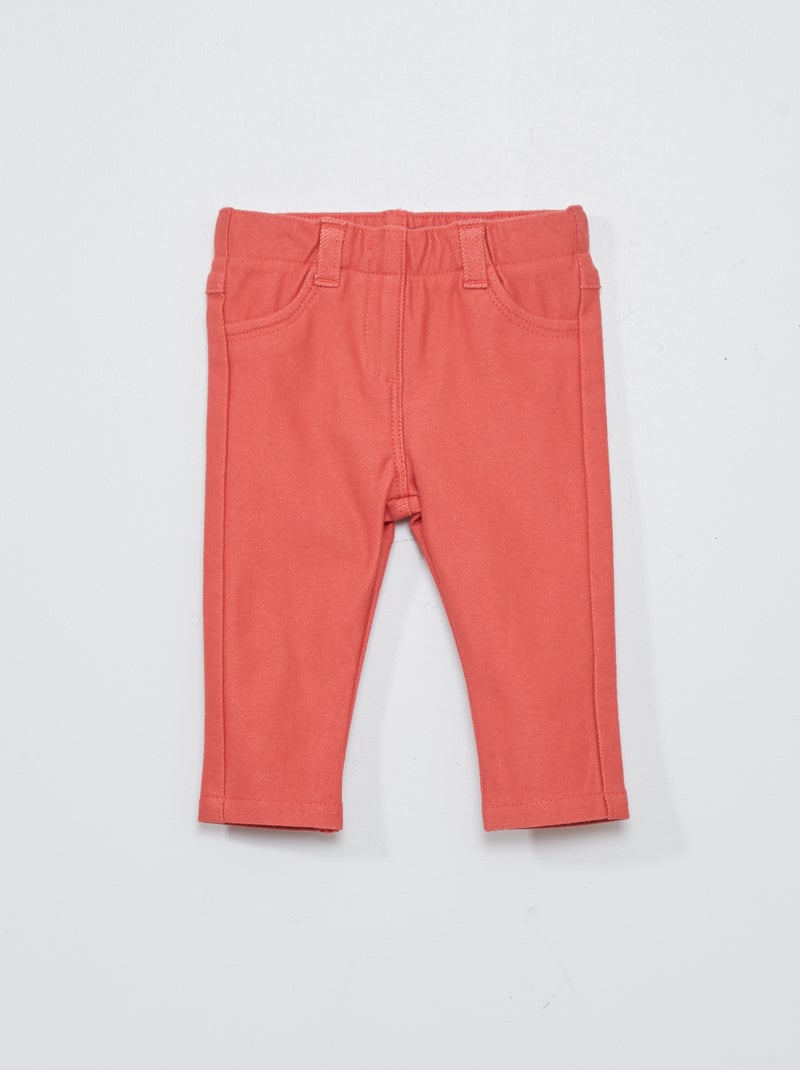 Calças leggings lisas VERMELHO - Kiabi