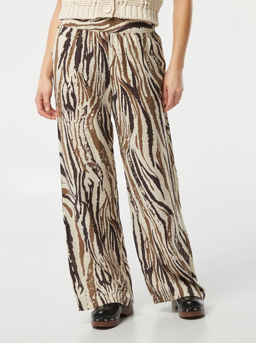 Calças leves com estampado 'JDY' - Kiabi