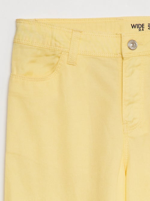 Calças leves de perna larga - Kiabi