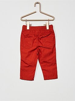 Calças leves em popelina - Kiabi