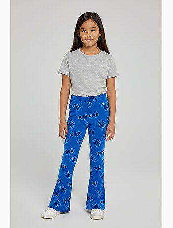 Calças lilo & stitch azul menina | licença oficial