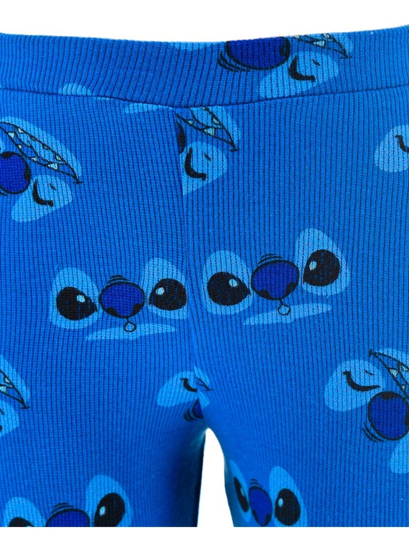 Calças lilo & stitch azul menina | licença oficial Azul - Kiabi