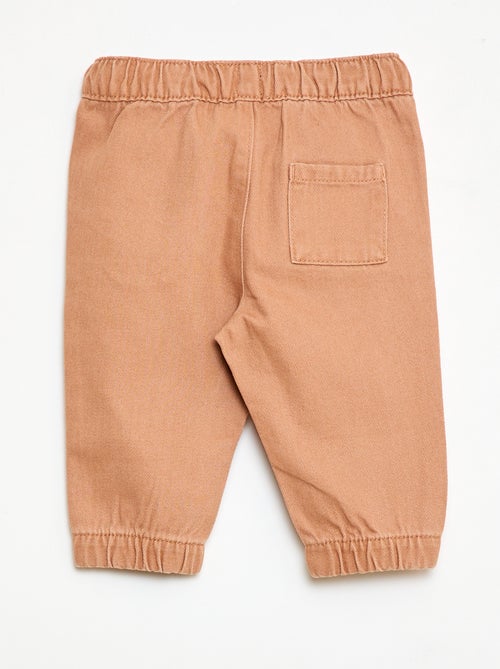 Calças lisas corte relax fit - Kiabi