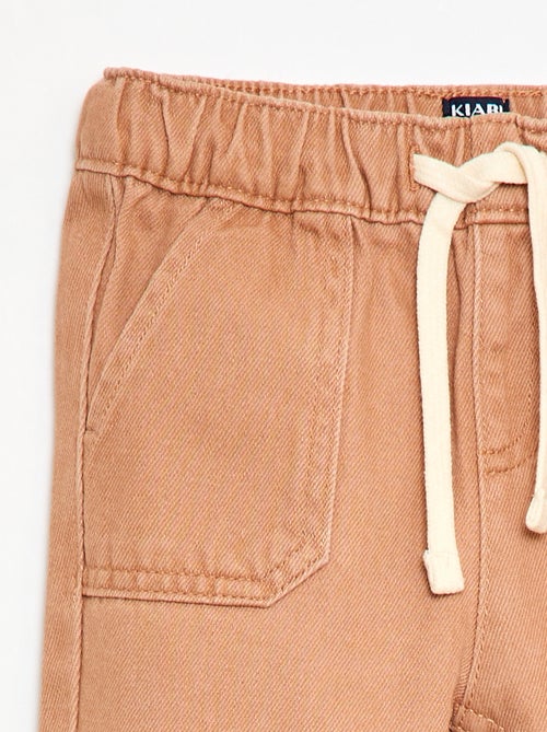 Calças lisas corte relax fit - Kiabi