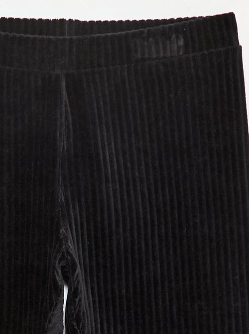 Calças lisas de veludo grosso - Kiabi