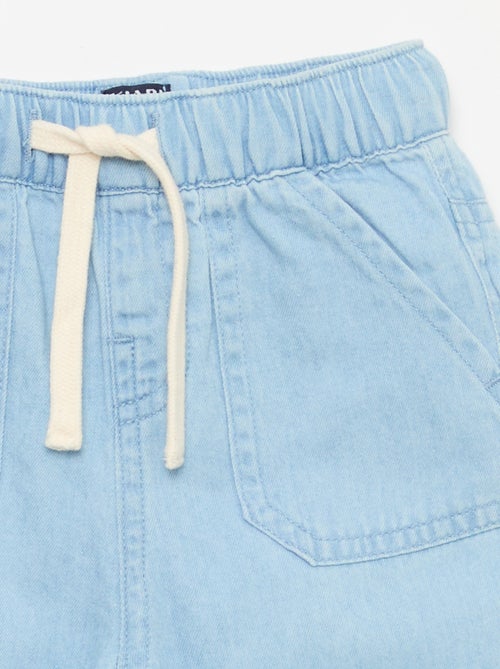 Calças lisas relax fit com 2 bolsos aplicados - Kiabi