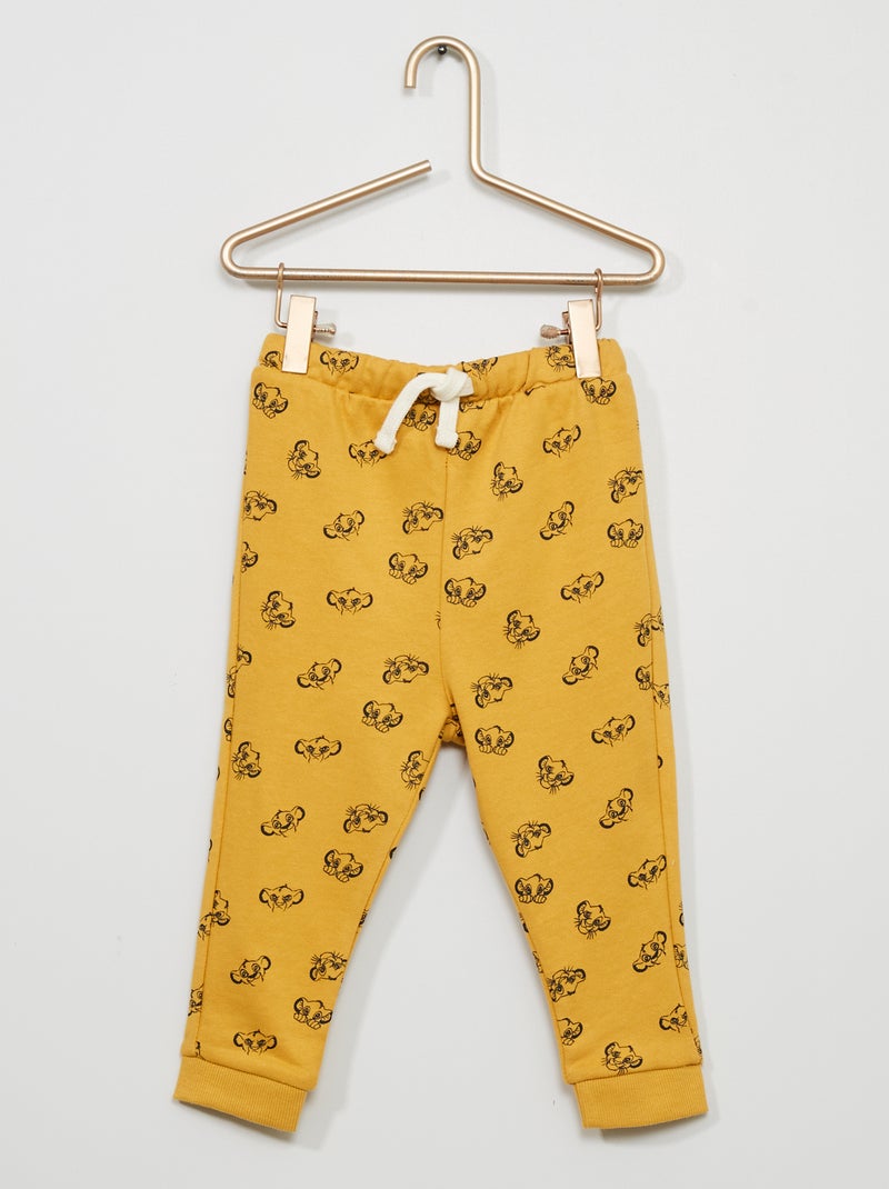 Calças 'Mickey' em moletão AMARELO - Kiabi