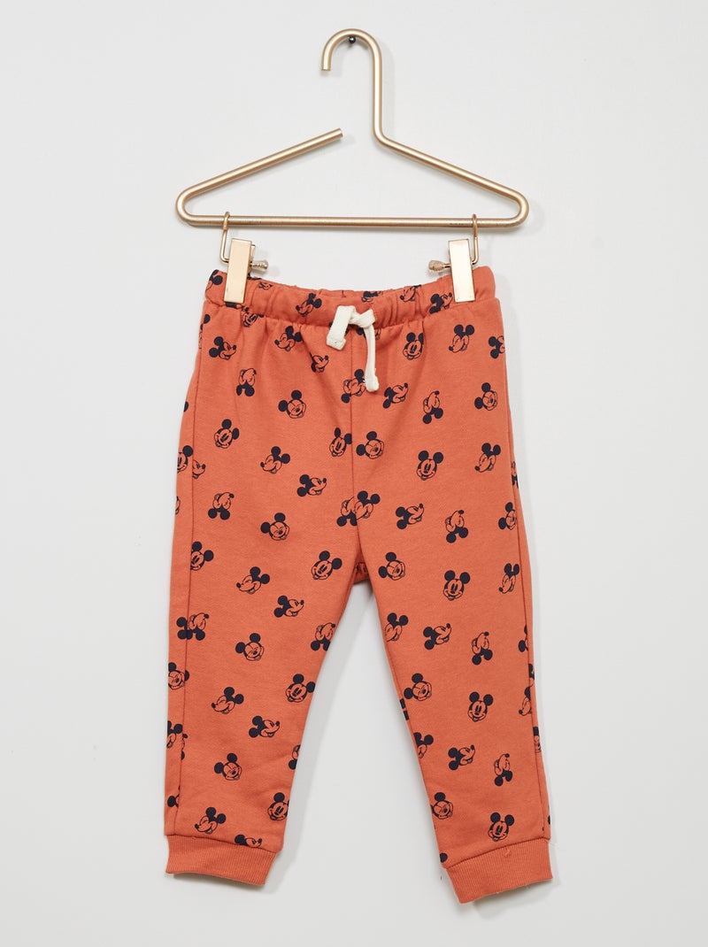 Calças 'Mickey' em moletão VERMELHO - Kiabi