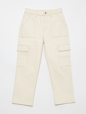 Calças multibolsos - Corte + confortável